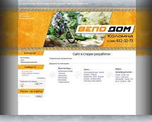 Сайт под ключ разработан для компании velodom-kolomna.ru