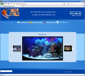 Сайт для компании aqua-logos.ru