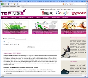 Сайт под ключ для компании top-index.ru